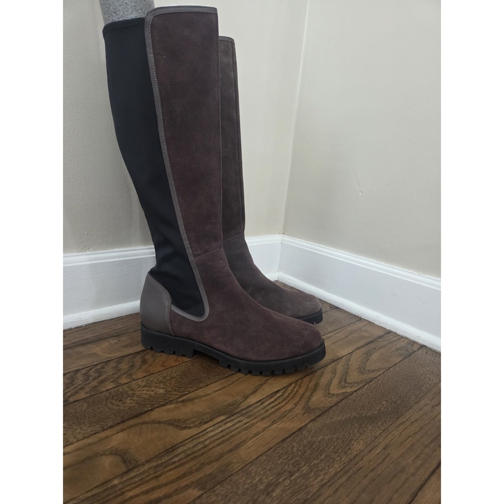 Donald Pliner‎ Knee High Erwincs Suede Boots Womens 8.5m  Brown Mocha